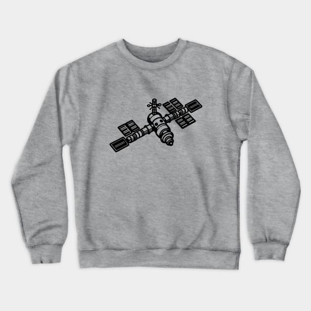 Space Station Crewneck Sweatshirt by KayBee Gift Shop